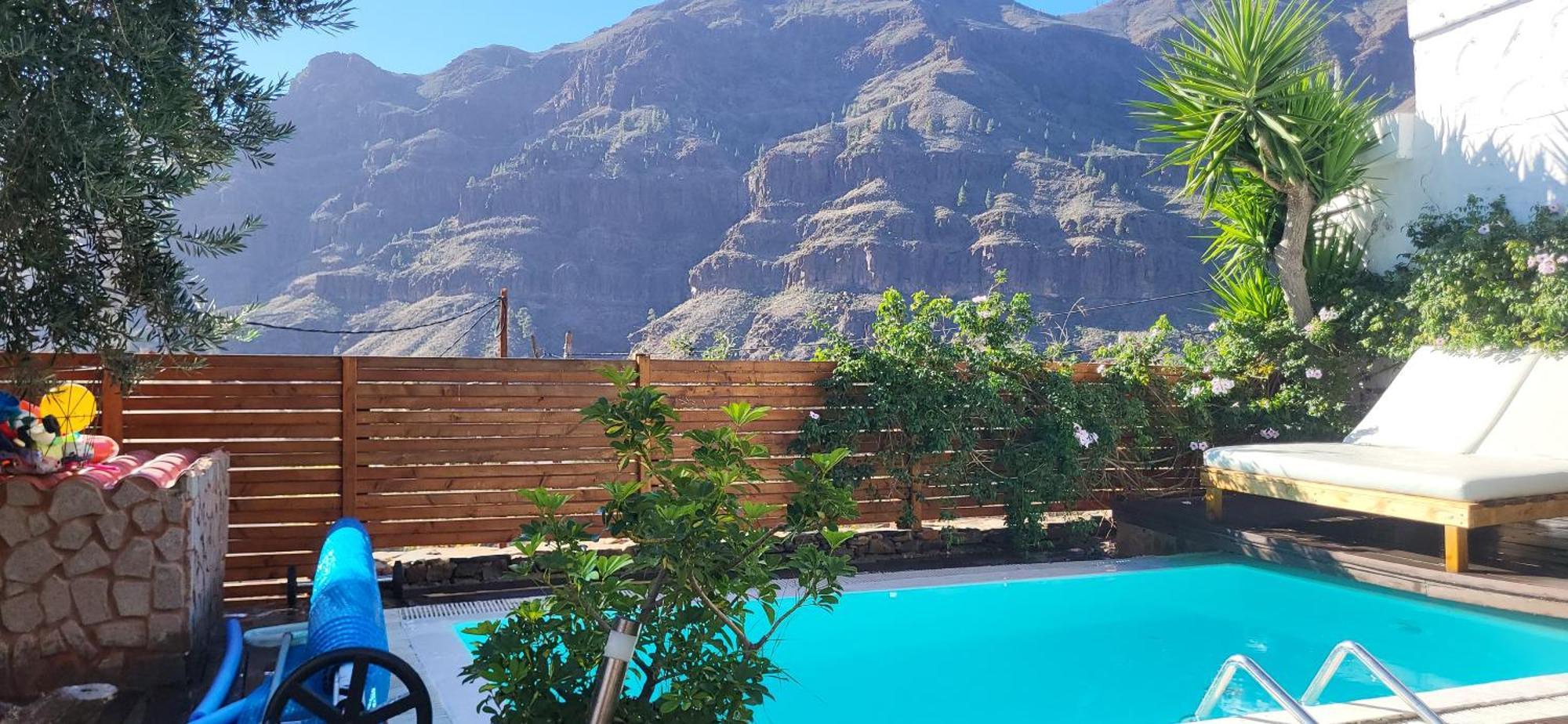 Casa Agustin Pool 27 ºc Villa Fataga Luaran gambar