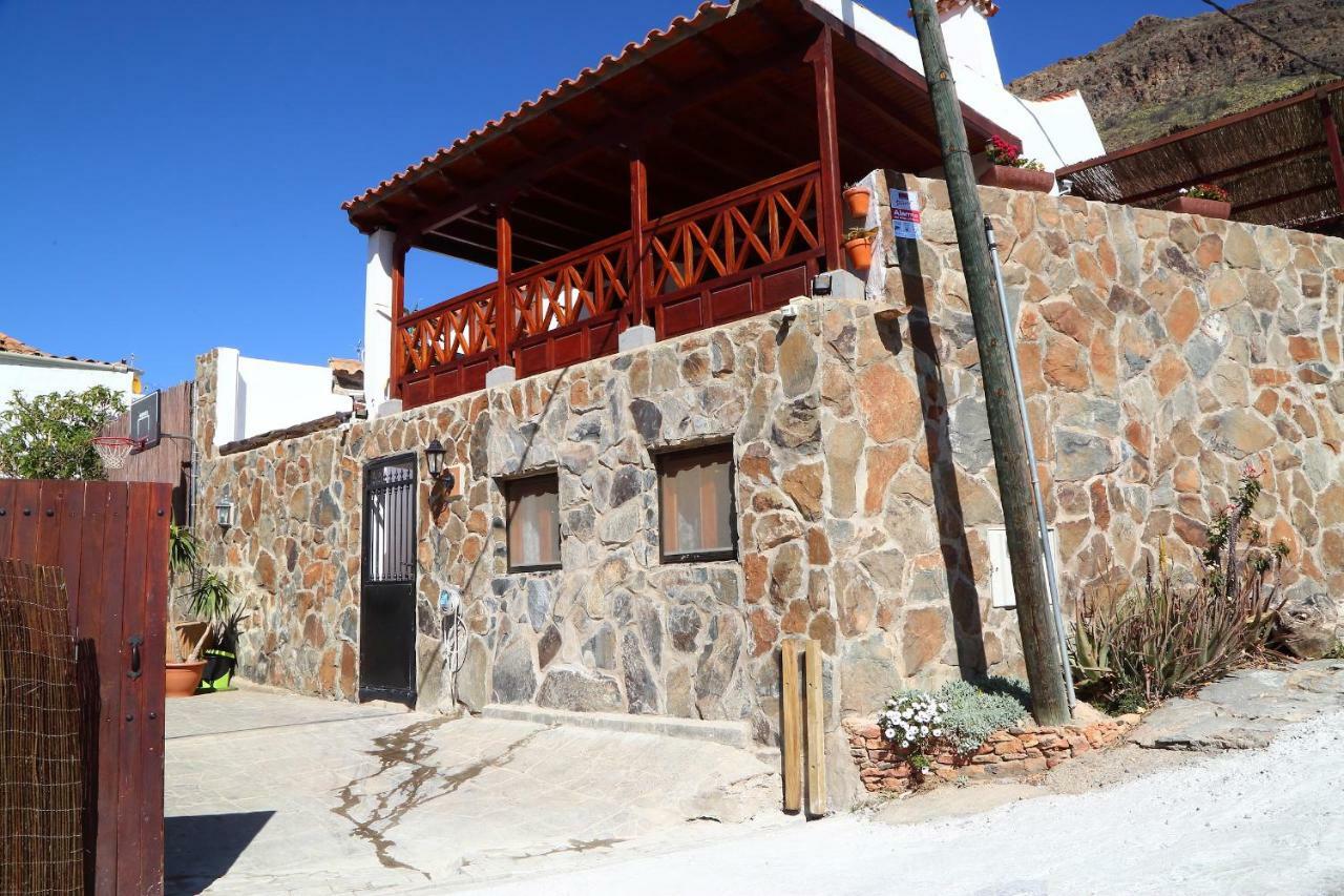 Casa Agustin Pool 27 ºc Villa Fataga Luaran gambar